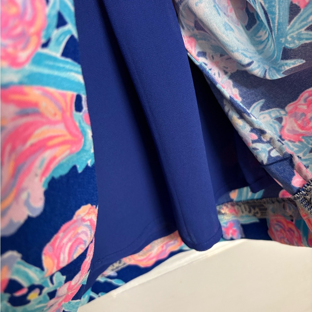 Lily Pulitzer Floral Dress in Blue‎ and Pink S - Picture 10 of 12
